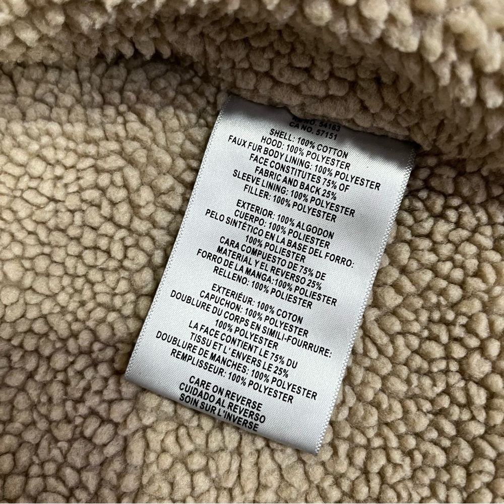 Levi’s Men’s Sherpa Lined Midweight Hooded Work Jacket Chore Coat Barn Field S - Picture 9 of 10